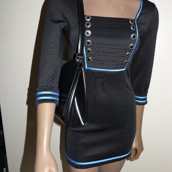 NIKIBIKI BLACK MINI DRESS SZ S NWT - Picture 12 of 14
